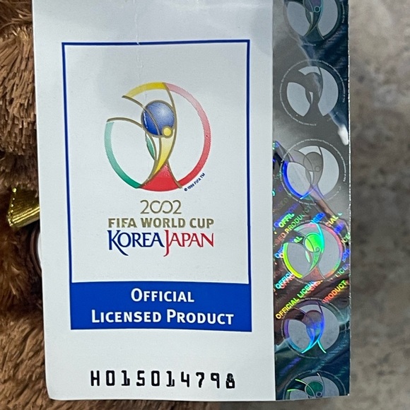 Ty Beanie Baby Champion Costa Rica The Bear 8.5" Flag Nose FIFA 2002 Special Tag - Picture 6 of 8